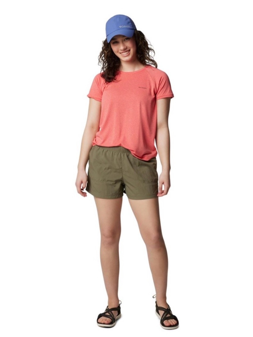 2 Pair Columbia Women's Sandy River Shorts 3” Inseam, Stone Green, City Grey, XL - Picture 4 of 16